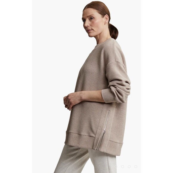 Varley Manning Sweat NWT Taupe Marl Size L - Picture 4 of 7